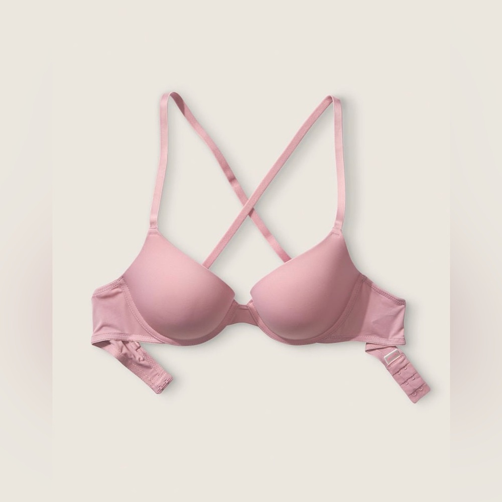 NWT Victorias Secret Pink Wear Everywhere Super Push Up Bra 38DD